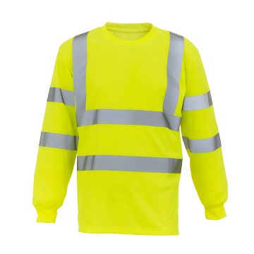 Hi-vis long sleeve t-shirt (HVJ420) - Yellow - XL