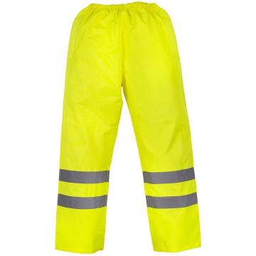 Hi-vis waterproof overtrousers (HVS461) - Yellow - XL