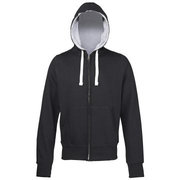 Chunky zoodie - Jet Black (Grey inner) - XL