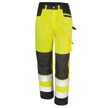Safety cargo trousers - Yellow - XS