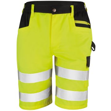 Safety cargo shorts - Yellow - XS