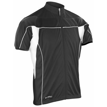 Spiro bikewear full-zip top - Black/White - XL