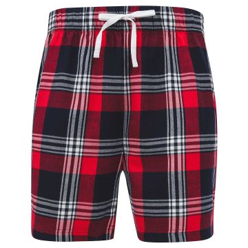Tartan lounge shorts - Red/Navy Check - 2XL