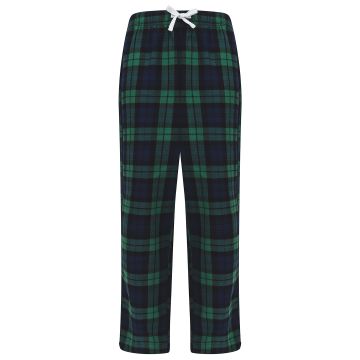 Kids tartan lounge pants - Navy/Green Check - 11/12 Years