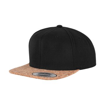 Cork snapback (6089CO) - Black - One size