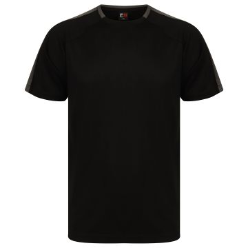 Unisex team t-shirt - Black/Gunmetal Grey - 2XL