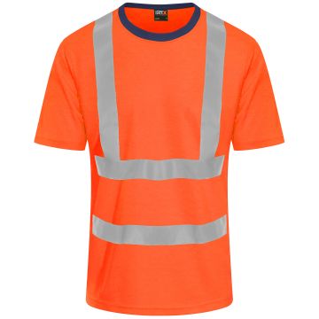 High visibility t-shirt - HV Orange/Navy - 2XL