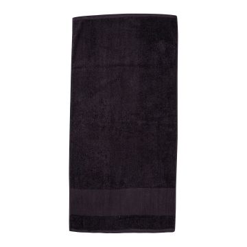 Printable border bath towel - Black - One size