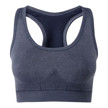 TriDri� seamless '3D fit' multi-sport denim look bra - Indigo Denim - L