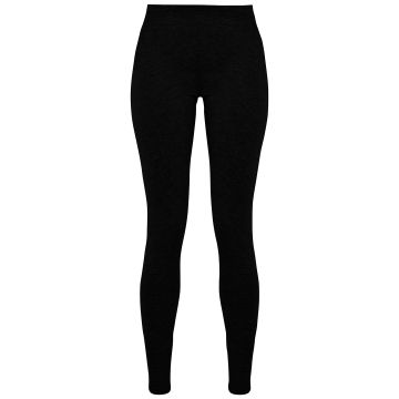 Women's stretch Jersey leggings - Black - 2XL