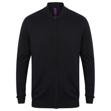 Unisex zip-through cardigan - Navy - XS