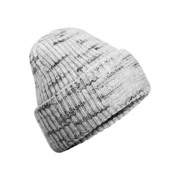 Chunky knit reverse patch beanie - Cloudy Haze - One size