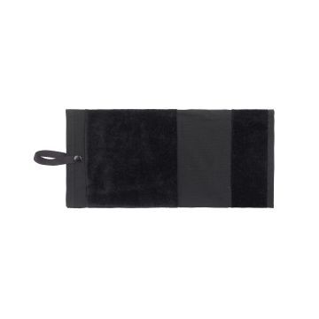 Deluxe velour golf towel - Black - One size