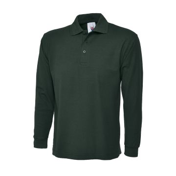 Longsleeve Classic Poloshirt - Bottle Green - L