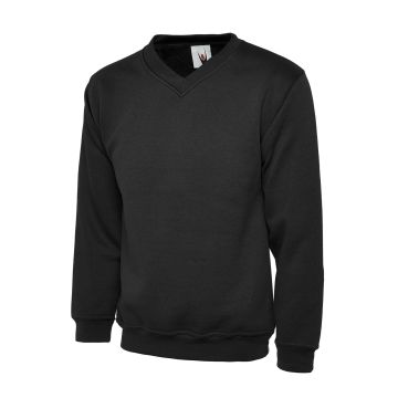 Childrens Classic V-Neck Sweatshirt - Black - 2 yrs