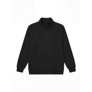 Quarter Zip Sweatshirt - Black - M