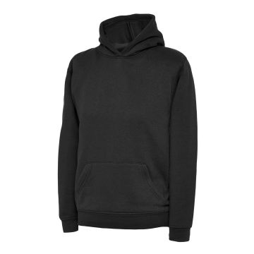Childrens Classic Hooded Sweatshirt - Black - 2 yrs