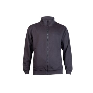 Deluxe Unisex Sweat Jacket - Black - XS