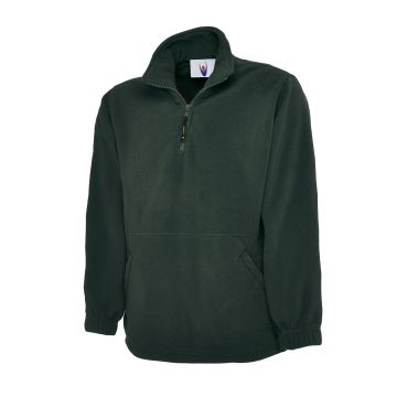 Classic 1/4 Zip Fleece Jacket - Bottle Green - L