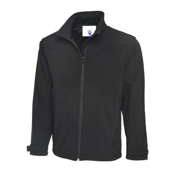 Deluxe Full Zip Soft Shell Jacket - Black - XS