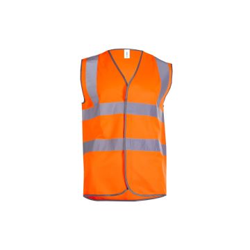 Hi Vis Safety Waistcoat - Orange - S