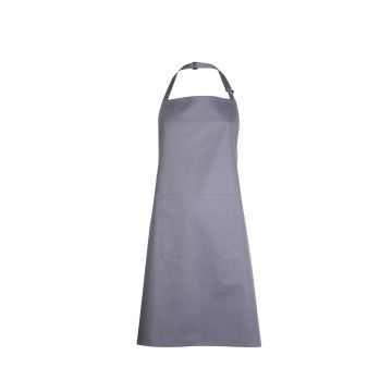 Bib Apron with Pocket - Dark Grey - ONE