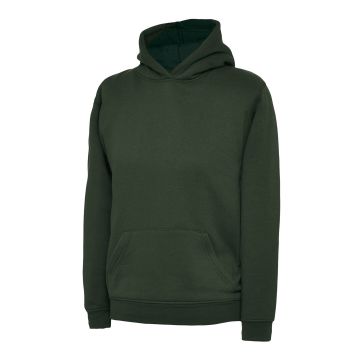 The UX Children�s Hooded Sweatshirt - Bottle Green - 9/10 YRS