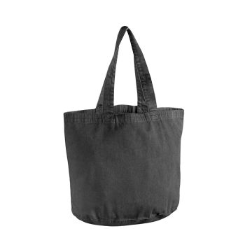 Garment-dyed shopper - Vintage Black - One size