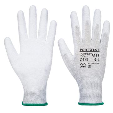 Antistatic PU Palm Glove - Grey - L