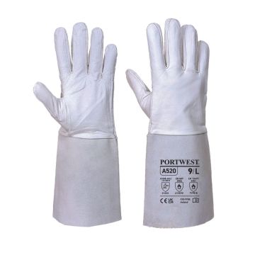 Premium Tig Welding Gauntlet - Grey - XL