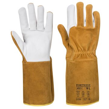 TIG Welding Gauntlet - Brown - L