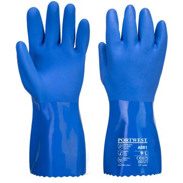 Marine Ultra PVC Chem Gauntlet - Blue - L