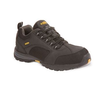 Apache AP318SM Black leather/mesh safety trainer