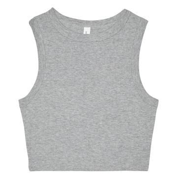 Women�s micro rib muscle crop tank