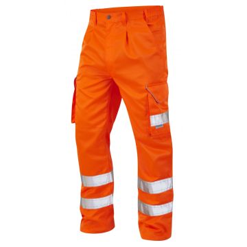 CT01-O Hi Vis Bideford Cargo Trousers Orange GO/RT3279