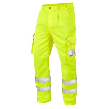CT01-Y Hi Vis Bideford Cargo Trousers Yellow