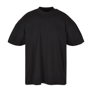 Oversized mock neck tee - Black - 2XL