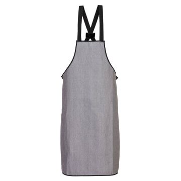 Cut Resistant Bib Apron - Grey -