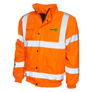 Hi Vis Orange Bomber Jacket