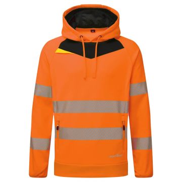 DX4 Hi-Vis Overhead Hoodie - Orange/Black - 4XL