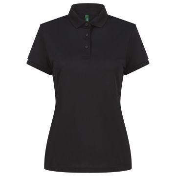 Womens recycled polyester polo shirt