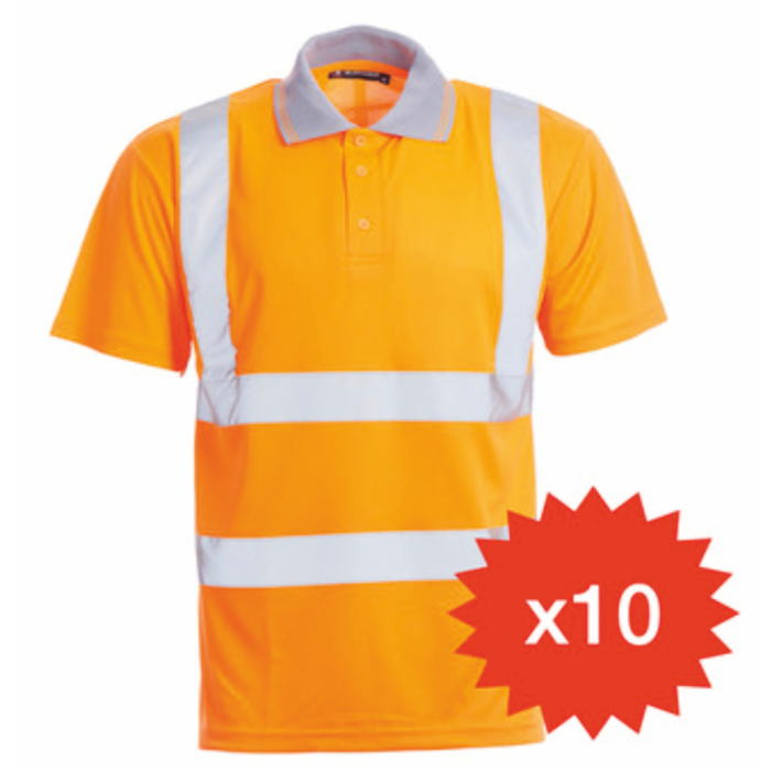 Blackrock Hi-Vi Polo Shirt Bundle of 10