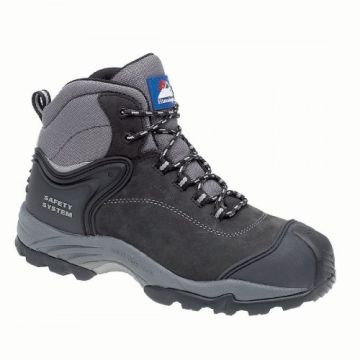 Himalayan 4103 Gravity Black Leather Metal Free Waterproof Safety Boots-Black-6