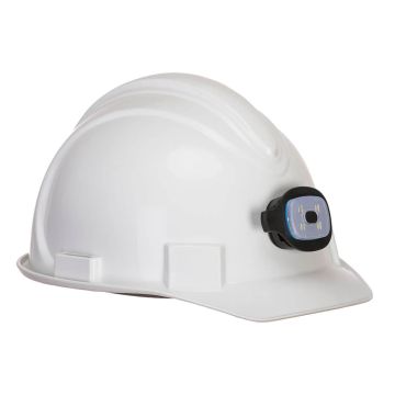 Magnetic USB Rechargeable Helmet Light - Black -