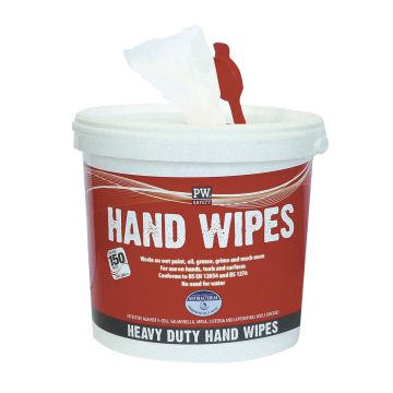 Heavy Duty Hand Wipes (150 Wipes) -White-One Size