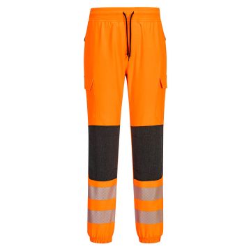 PW3 Hi-Vis Flexi Jogger - Orange/Black - L