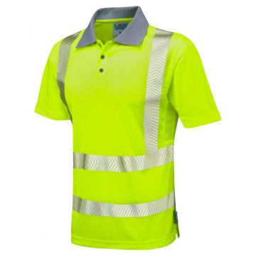 P03-Y Wollacombe Hi Vis Coolviz Plus Polo Shirt Yellow