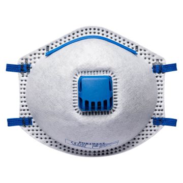 FFP2 Carbon Valved Respirator (Pk10) - White -