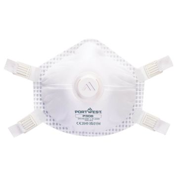 FFP3 Ultimate Valved Reusable Respirator (Pk5) - White -