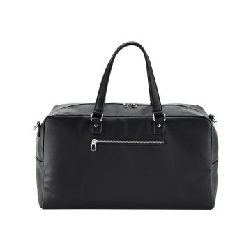 Tailored luxe PU weekender - Black - One size